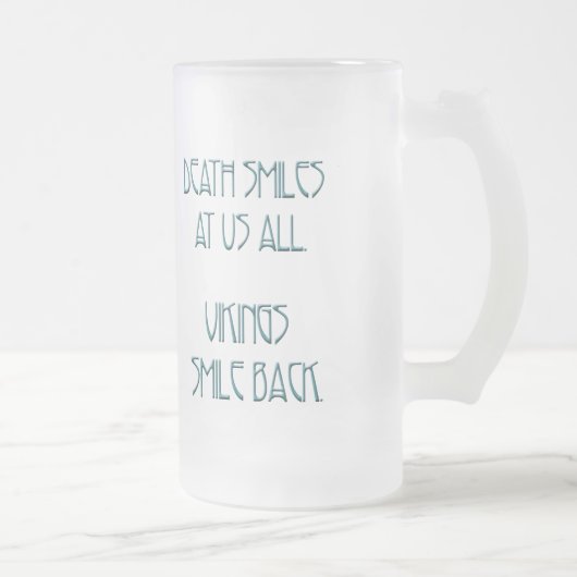バイキングは微笑します フロストグラスビールジョッキ (右)