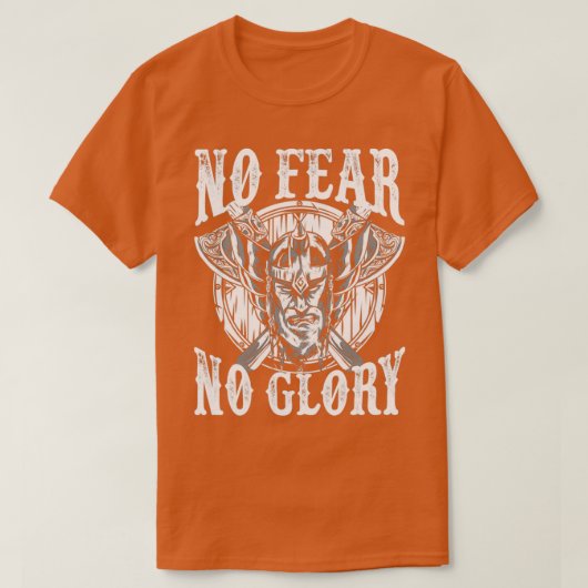 バイキングは栄光を恐れない Tシャツ (デザイン正面)