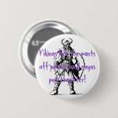 バイキングは海賊を離れてズボンを…蹴り、 缶バッジ (正面&裏面)