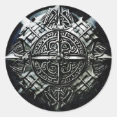 バイキングは防御の第一線を守る ラウンドシール (正面)