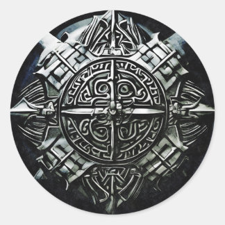 バイキングは防御の第一線を守る ラウンドシール