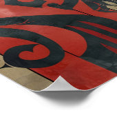 バイキングをテーマにした複雑なパターン ポスター (角)