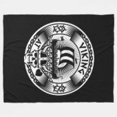 バイキングアットハート フリースブランケット (正面(横))