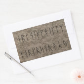 バイキングアルファベット 長方形シール (封筒)