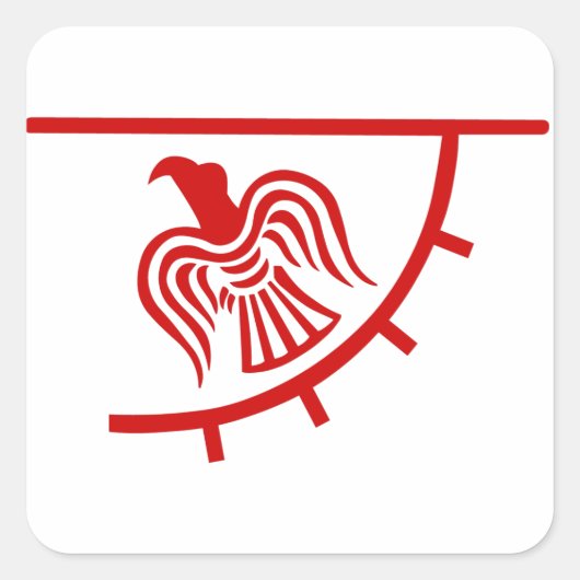 バイキングイーグルバナー スクエアシール (正面)