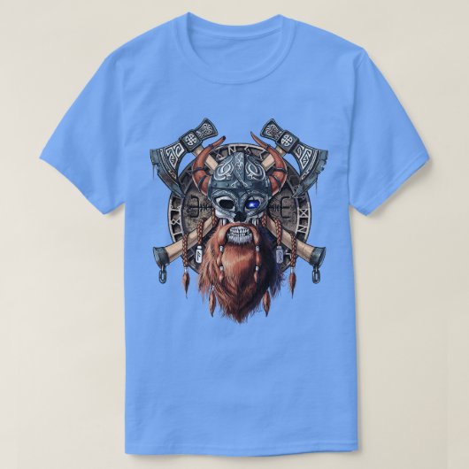 バイキングウォリアースカル Tシャツ (デザイン正面)