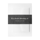 バイキングウルフ&バラ。オオカミの頭を様式化。 招待状ベリーバンド (正面例)