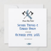 バイキングエレガント招待状 セーブザデート (正面)