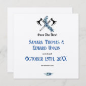 バイキングエレガント招待状 セーブザデート (正面/裏面)