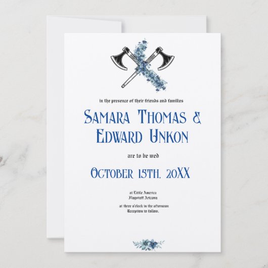 バイキングエレガント招待状 招待状 (正面)