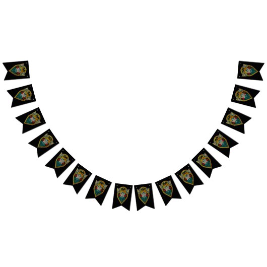 バイキングエージポートレートメタリックルック バンティングフラッグ (全)