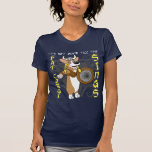 バイキングオペラコーギーの女性のTシャツ Tシャツ