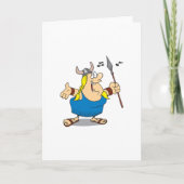 バイキングオペラ歌手グリーティングカード カード (正面)