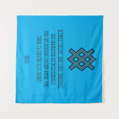 バイキングオーディンオールドノース引用文バナータペストリーフラグ タペストリー (正面(横))