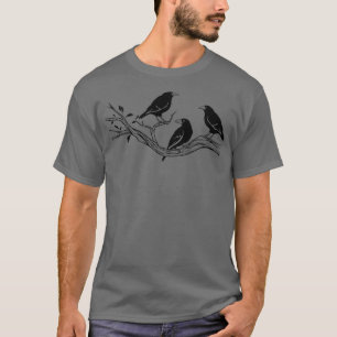 バイキングカッコいいギフトプリントプリントノールズラヴェン野鳥観察G Tシャツ