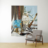 バイキングキャットブルードラゴン タペストリー (インサイチュ)