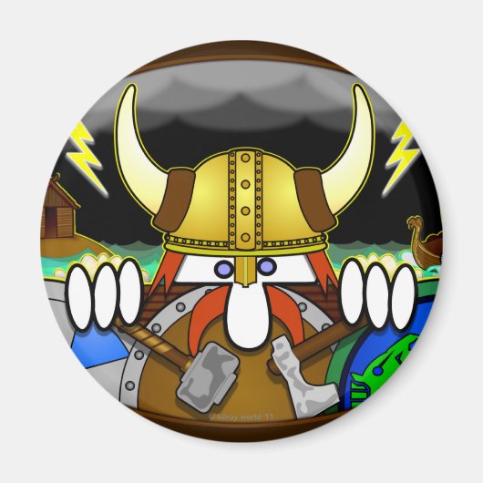 バイキングキルロイ磁石 マグネット (正面)