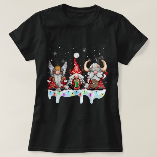 バイキングクリスマス格言北瀬神話パジャマ Tシャツ (デザイン正面)