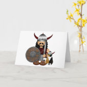 バイキンググリーティングカード カード (黄色い花)