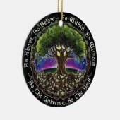 バイキングケルトの木ライフノットウィッカ信者ウィッチパガン セラミックオーナメント (右)