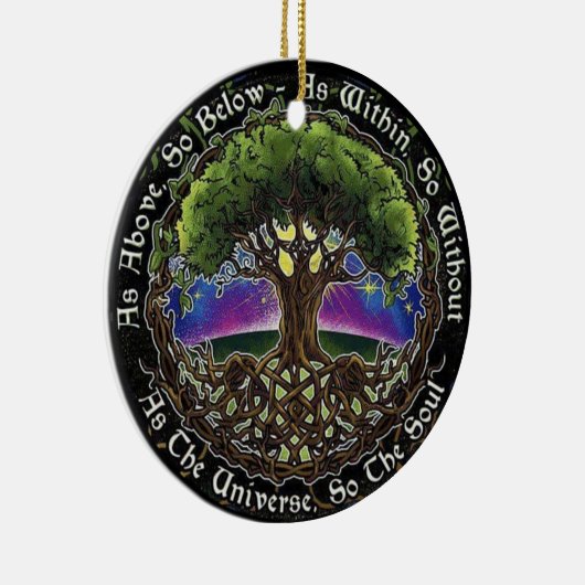 バイキングケルトの木ライフノットウィッカ信者ウィッチパガン セラミックオーナメント (右)