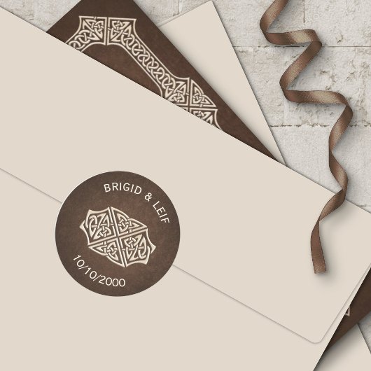 バイキングケルト結婚ゲーマー ラウンドシール