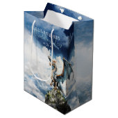 バイキングケルト結婚ドラゴンまたは誕生日 ミディアムペーパーバッグ (正面アングル)