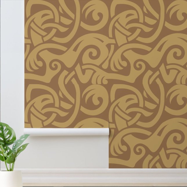 バイキングケルト絡み動物パターン 壁紙 (クリエイターアップロード済み)