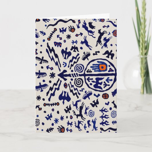 バイキングシャマン儀式用のタリスマン カード (正面)