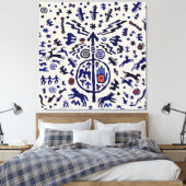 バイキングシャーマンリチュアルタリスマン キャンバスプリント (インサイチュ (寝室))