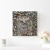 バイキングシャーマン儀式ウォールクロック スクエア壁時計 (ホーム)