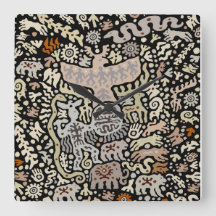 バイキングシャーマン儀式ウォールクロック