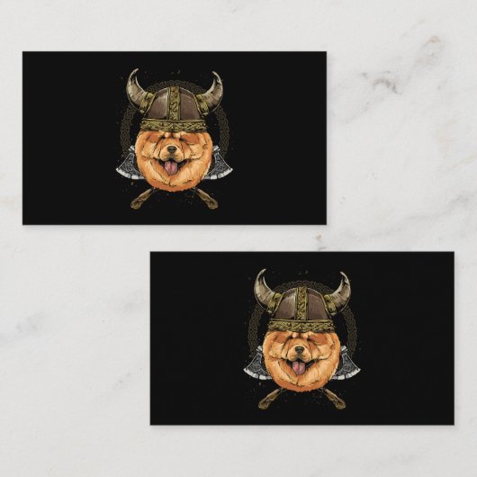 バイキングショウショウドッグバイキングヘルメットムジョリーナックス 名刺 (正面/裏面)