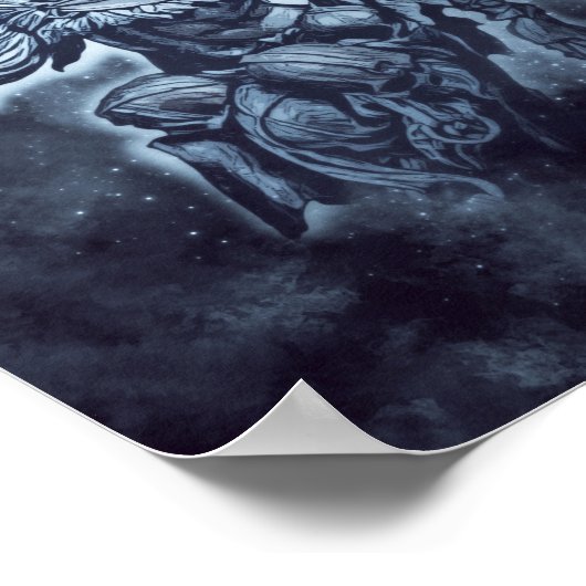 バイキングシーエルドメイドの激しい女性の戦士アート ポスター (角)