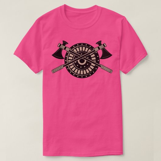 バイキングシールドと軸3 Tシャツ (デザイン正面)