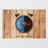 バイキングシールドと軸 ウィンドウサイン (シート)