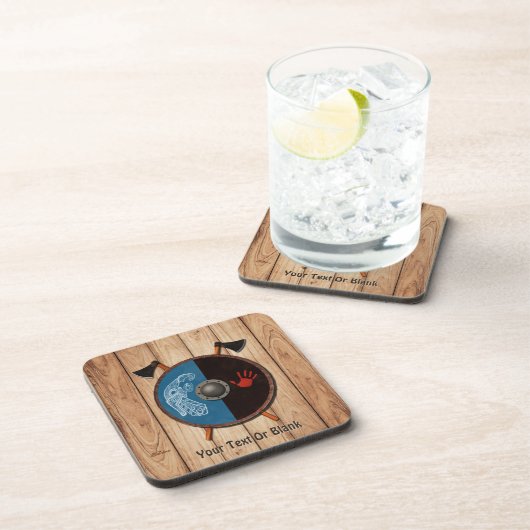 バイキングシールドと軸 コースター (右側)