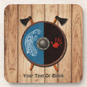 バイキングシールドと軸 コースター (正面)