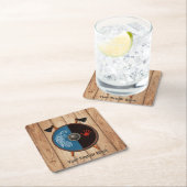 バイキングシールドと軸 スクエアペーパーコースター (インサイチュ)