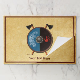 バイキングシールドと軸 ペーパーパッド