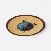 バイキングシールドと軸 ペーパープレート (アングル)