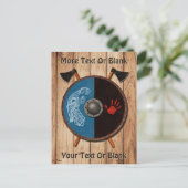 バイキングシールドと軸 ポストカード (スタンド正面)