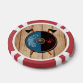 バイキングシールドと軸 ポーカーチップ (シングル)