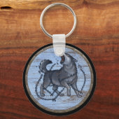 バイキングシールドキーチェーン – フェンリル キーホルダー (正面)