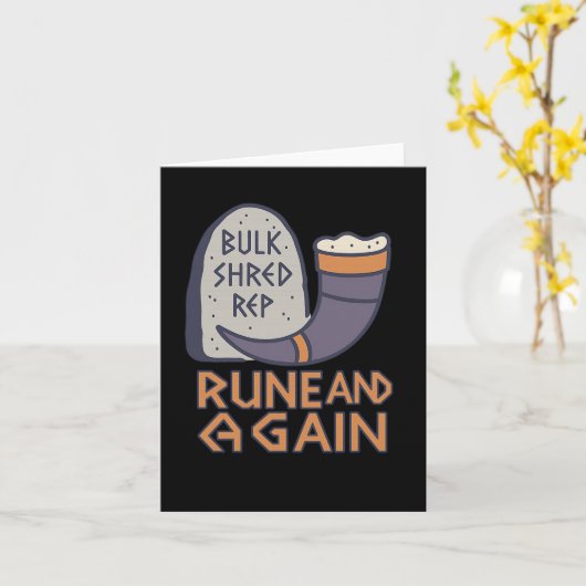 バイキングジムルーン及び筋用ゲインフィットネスことわざ カード (黄色い花)