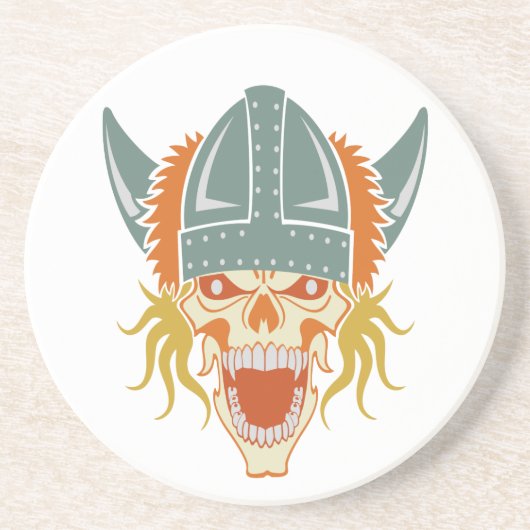 バイキングスカルカスタムコースター コースター (正面)