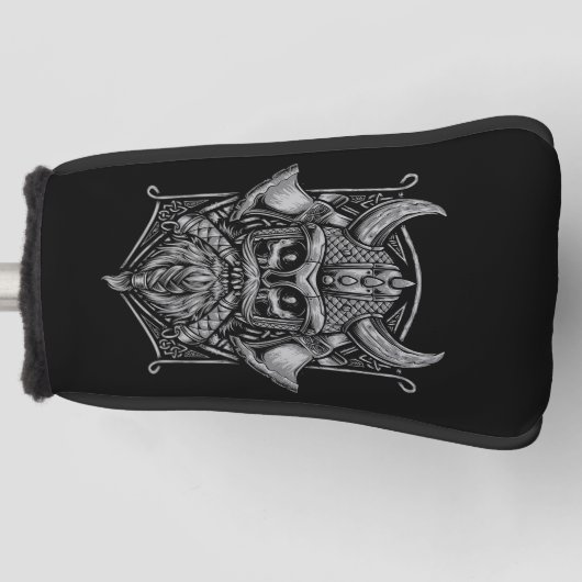 バイキングスカルゴルフヘッドカバー ゴルフヘッドカバー (正面)