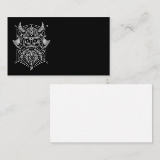 バイキングスカル名刺 名刺 (正面/裏面)