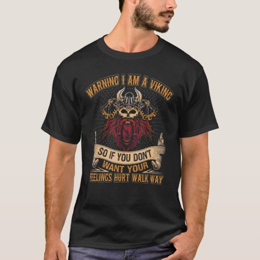 バイキングスカンジナビア引用文ケルト神話 Tシャツ (正面)