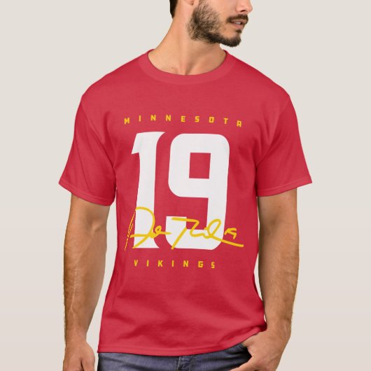 バイキングス アダム・ティーレン 19 サイン入りデザイン Tシャツ (正面)